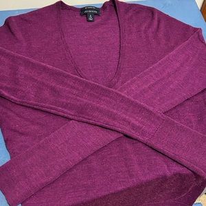 Lands End v-neck merino sweater